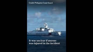 Chinese vessels crash during chase in disputed South China Sea