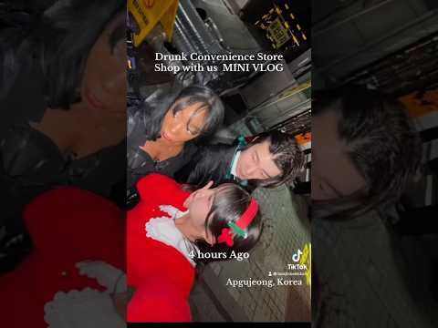 Drink convenience store shopping with us|daily life vlog| black in Korea