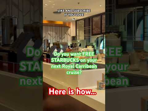 How to Get “Free” Starbucks on Royal Carribean! #starbucks #promenade #royalcaribbean #fypシ゚viral
