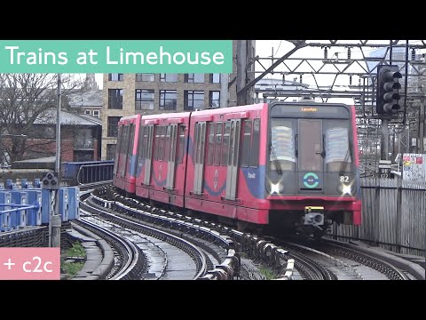 DLR: Trains at Limehouse (and c2c)