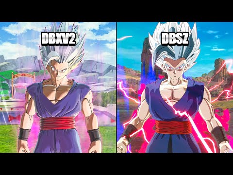 Beast Gohan - Xenoverse 2 vs Sparking Zero – All Transformations & Attacks