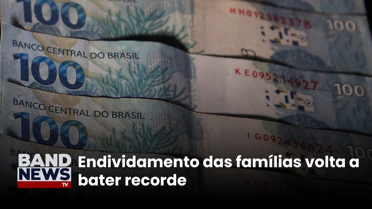 Endividamento das famílias volta a bater recorde | BandNewsTV