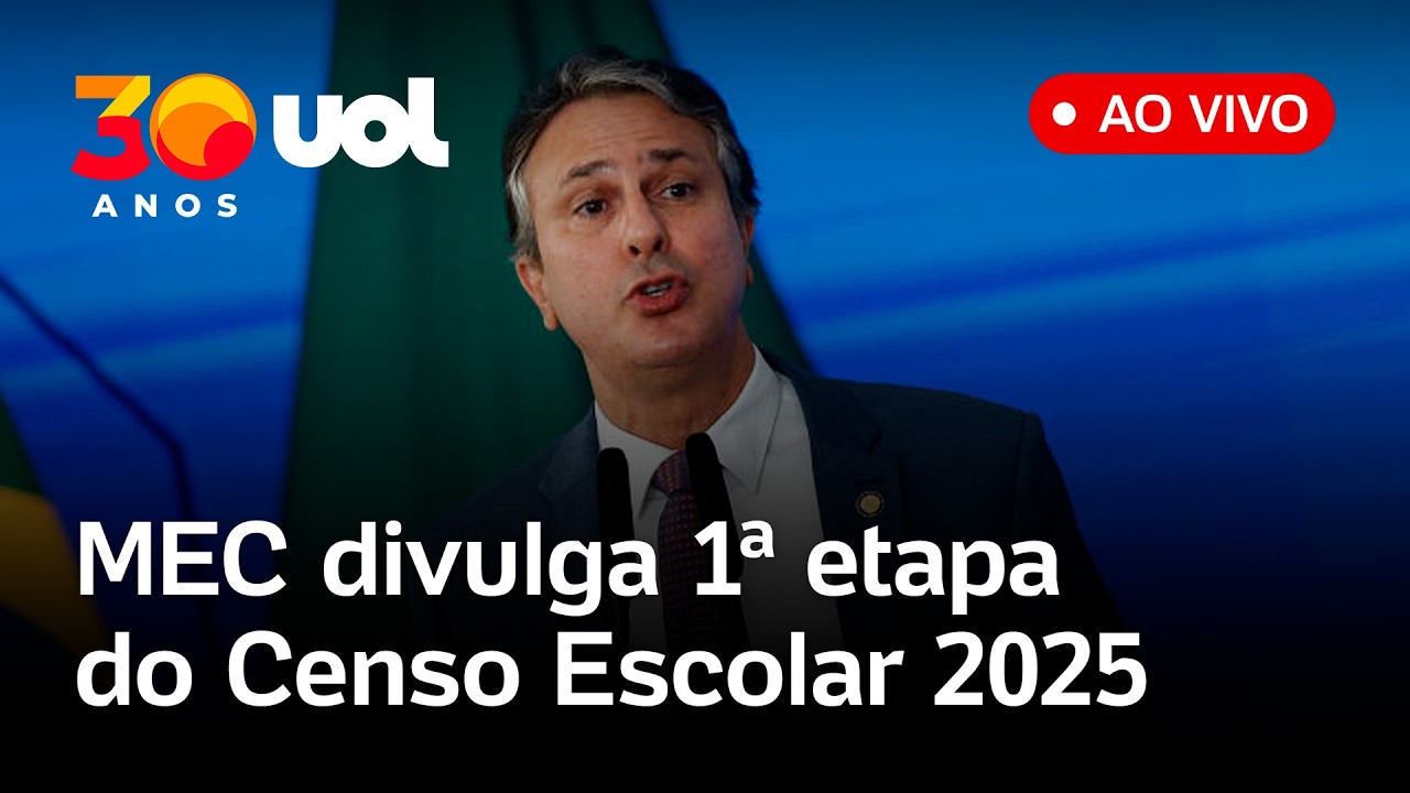 Camilo Santana divulga resultados da 1ª etapa do Censo Escolar 2025; acompanhe a coletiva ao vivo