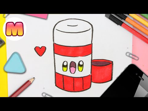 Dibujar una BARRA DE PEGAMENTO KAWAII es Más Fácil de lo que Pensabas