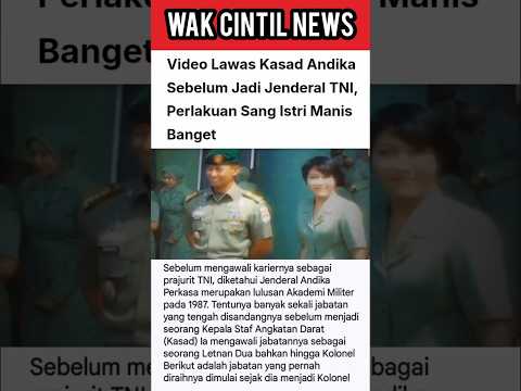 VIDEO LAWAS ANDIKA PERKASA SEBELUM JADI JENDERAL TNI #shortsvideo