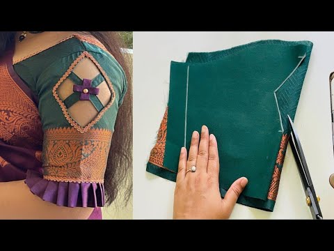 Blouse Sleeves Designs | Model Frill Sleeves Design Cutting and Stitching