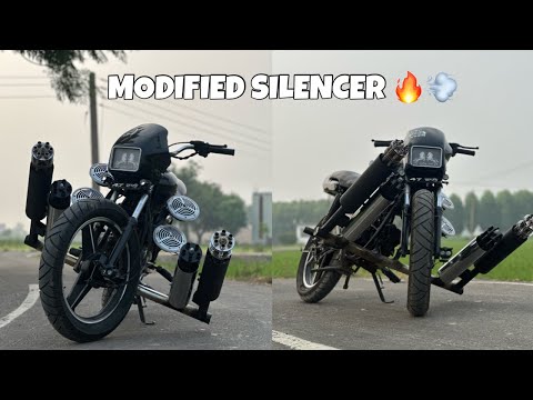 Splendor Machine Gun Silencer 🤯💨 || Only 1 On Youtube Splendor || Modified splendor ⚙️ #Splendor