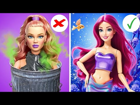 💖 BARBIE VIROU UMA SEREIA! 🧜‍♀️😱 RICA vs. POBRE – Quem VAI VENCER? 💰💸