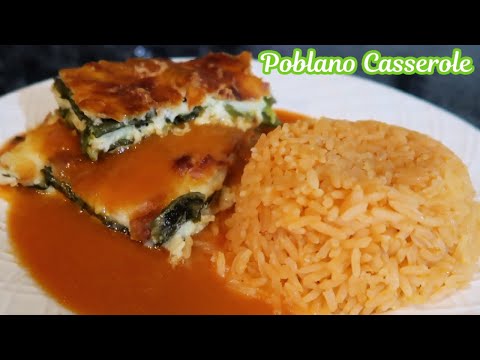 CHILES RELLENOS SIN ACEITE (POBLANO CASSEROLE)