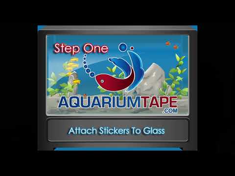 How To Use Aquarium Background Tape™  To Install Aquarium Background Tape™, the easiest and most enjoyable way to attach your aquarium backgrounds!