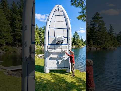 When you can't afford a real boat, you make do with an inflatable fishing boat! ๐คฃ