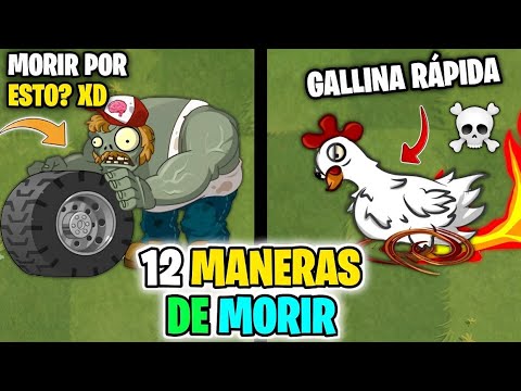 12 MANERAS muy TONTAS de MORIR en PVZ 2 (Plantas Vs Zombies 2)