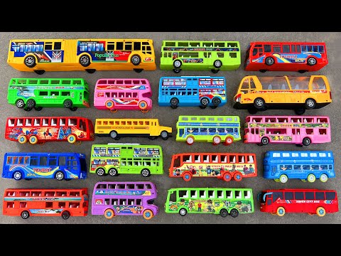 Lot’s of Realistic Various Model Transportation Toy Buses Hiding Video by Toy’s Freak