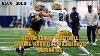 Highlights from Notre Dame football’s third spring practice of 2026