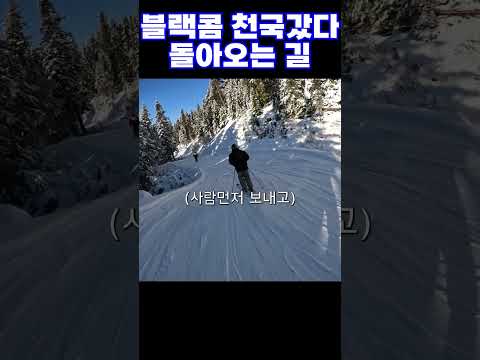 블랙콤 7천국갔다 돌아오는 길[스노우보드 POV]