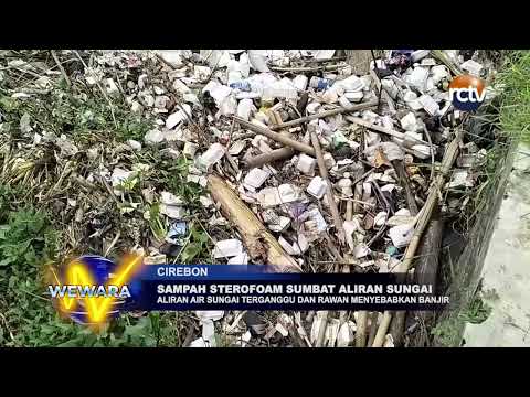 Sampah Sterofoam Sumbat Aliran Sungai