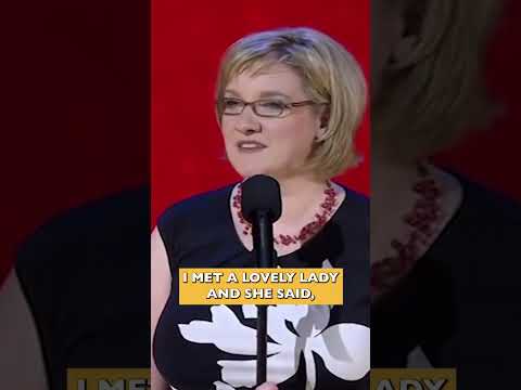 His poor fiancée.  #sarahmillican #standup #britishcomedy