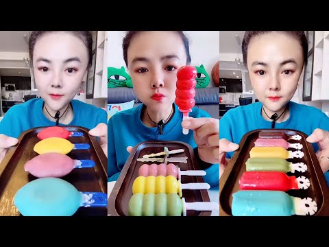 CHOCOLATE ICE CREAM ASMR FAST EATING CRUNCHY SOUND REALLY YUMMY