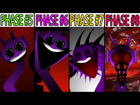 Phase 5 VS Phase 6 VS Phase 7 VS Phase 8 in Incredibox Sprunki! New Sprunki Horror Mods