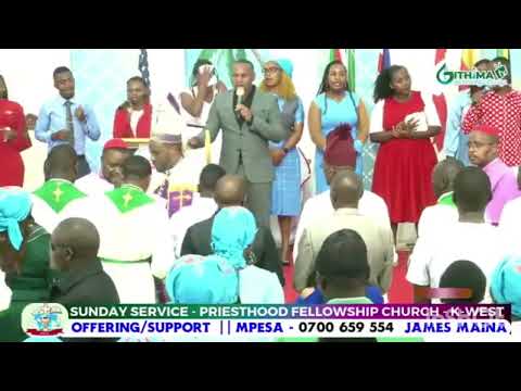 THE GRAND ENTRANCE OF BISHOP DR JJ GITAHI AND BISHOP MWANGI ZAKAYO AT PRIESTHOOD  ORDINATIONS TODAY