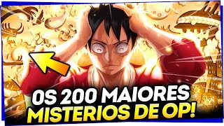 OS 200 MAIORES MISTÉRIOS AINDA NÃO RESOLVIDOS EM ONE PIECE! (Curiosidades)