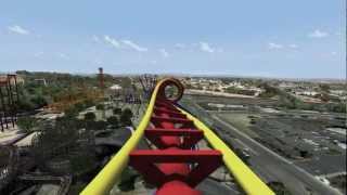 Superman Ultimate Flight at Six Flags Discovery Kingdom On-Ride POV Animated