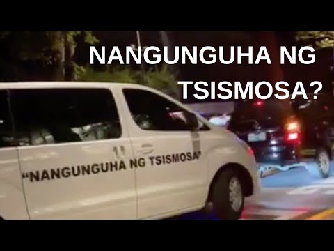 Van na may sticker na 'Nangunguha ng Tsismosa,' patok online | Videos ...