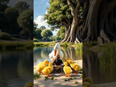 Ik duck 🦆 Ka Kala bacha 🐣 emotional story#storytime #moralstories #viral#fyp#animals#Zoo_Excellent
