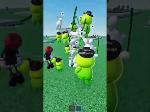 Rabbid vs slimes! #trending #roblox #amazingroblox #robloxmemes #newgameinroblox #robloxgames #rblx