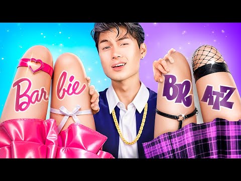 Barbie vs Bratz! Extreme Makeover Van Nerd Naar Populair Meisje!