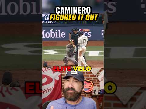 See if you can spot how Junior Caminero adjusted to high fastballs