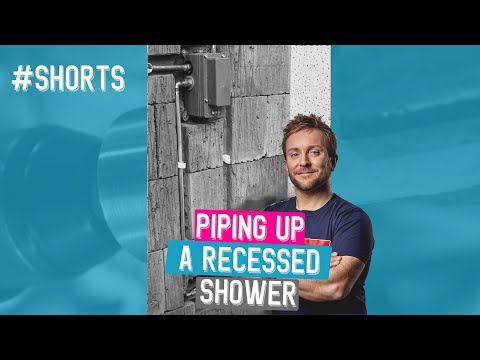 How to pipe up concealed shower in copper like a plumbing pro #shorts