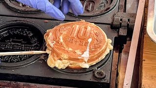 japanese street food - cheese coin bread  チーズ10円パン