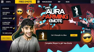 FREE VIRAL AURA FARMING EMOTE 📢 Free Fire MaX