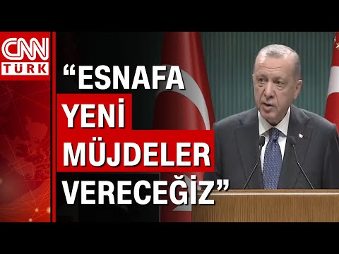 Esnafa kredi desteği geliyor! Cumhurbaşkanı Erdoğan'dan flaş açıklamalar