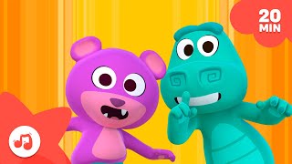 Maratona de Hits do Zoo 🌈 Canções Do Zoo 🐵🌈Compilação Infantil | Português do BRASIL