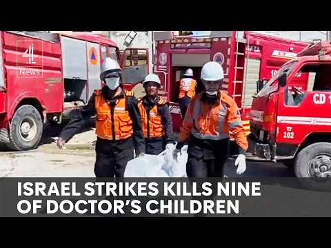Gaza doctor loses nine of her ten children in Israeli strike