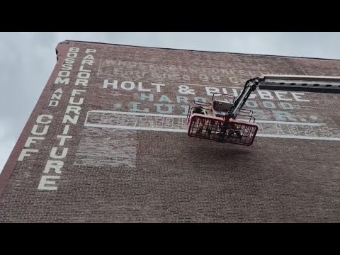 YouTube video thumbnail: Brothers Working to Revive Boston's Past by Repainting so-Called "Ghost Signs"