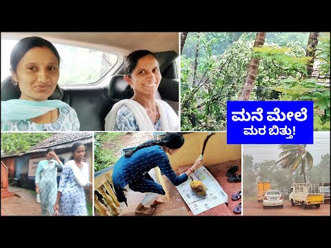 ಮಧ್ಯರಾತ್ರಿ ಜೋರು ಮಳೆಗೆ ಮನೆ ಮೇಲೆ ಹಲಸಿನಮರ ಮುರಿದು ಬಿದ್ದೇಬಿಡ್ತು🥹 ಚಿಕ್ಕ ಶಾಪಿಂಗ್!!😍 Kannada vlogs