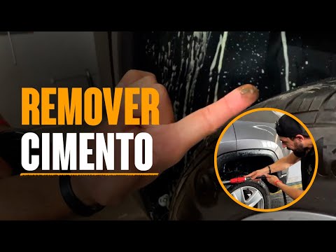 Como Remover CIMENTO da CAIXA DE RODA do carro | Estética Automotiva