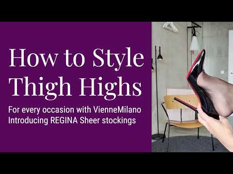 How to Wear Black Sheer Stockings for every Occasion with VienneMilano: REGINA sheer stockings