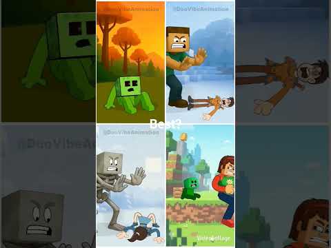 Minecraft Woman vs Skibidi toilet Woman. #animation #minecraft #cartoon #funny #memes #shorts #video