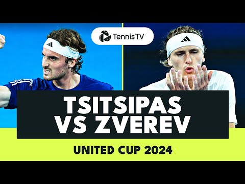 ENTERTAINING Stefanos Tsitsipas vs Alexander Zverev Highlights | United Cup 2024