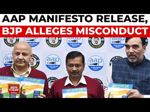 Delhi Elections: AAP to Release Manifesto, BJP Accuses of Cash Distribution | India Today