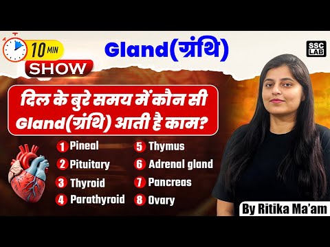 Glands of the Human Body | Science for all Competitive Exams | 10 Min Show by Ritika Mam | SSC LAB