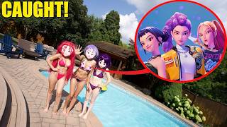I CAUGHT RUMI ON A POOL DATE IN REAL LIFE! (KPOP DEMON HUNTERS)