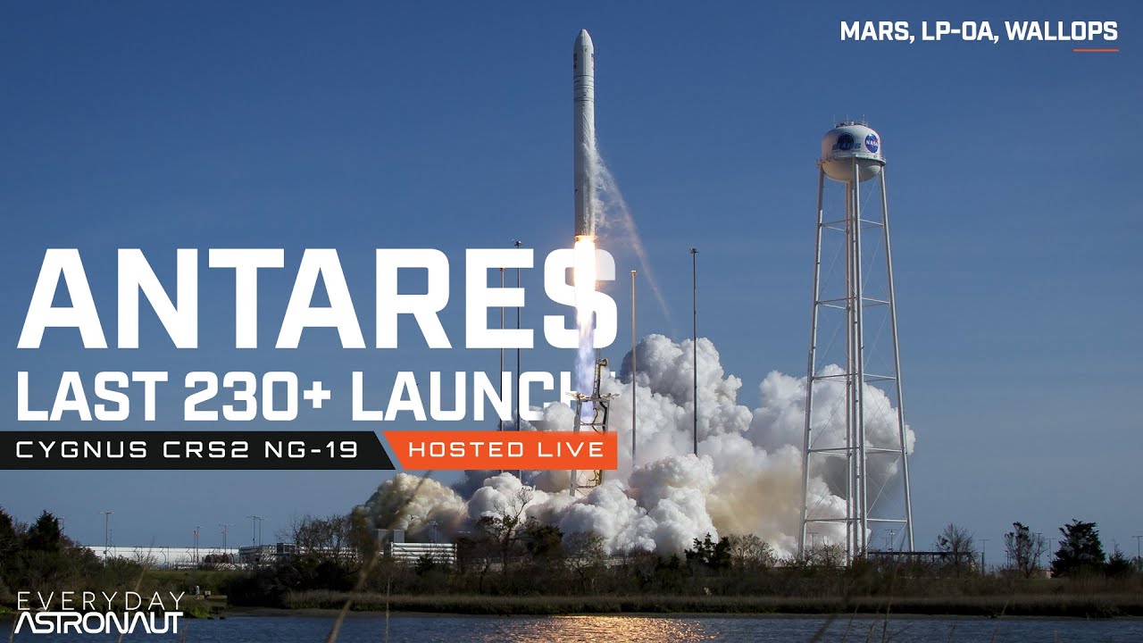 Watch the last Antares 230+ rocket fly for NASA to the ISS! #NG19