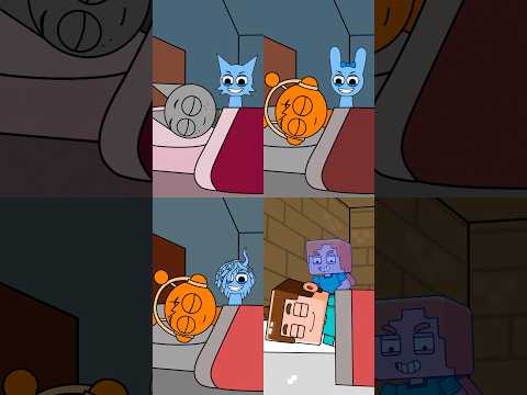 I'm so Cold! 🥶 Sprunki vs Minecraft 💕 Incredibox Sprunki Minecraft animation meme #shorts