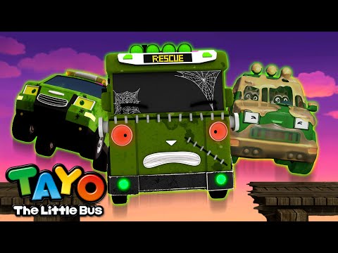 Halloween Sepuluh Anak di Kasur👻🚌 | Ten in the bed | Lagu Mobil | Tayo Bahasa Indonesia