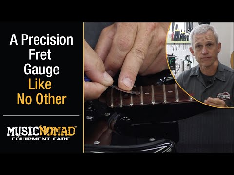 A Precision Fret Gauge Tool to Measure Fret Level, Fret Seating, Fret Height, and Fret Size